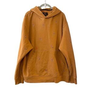 Nike Air Jordan Essential AOP Fleece Hoodie Brown DC9707-241 Men’s Size S